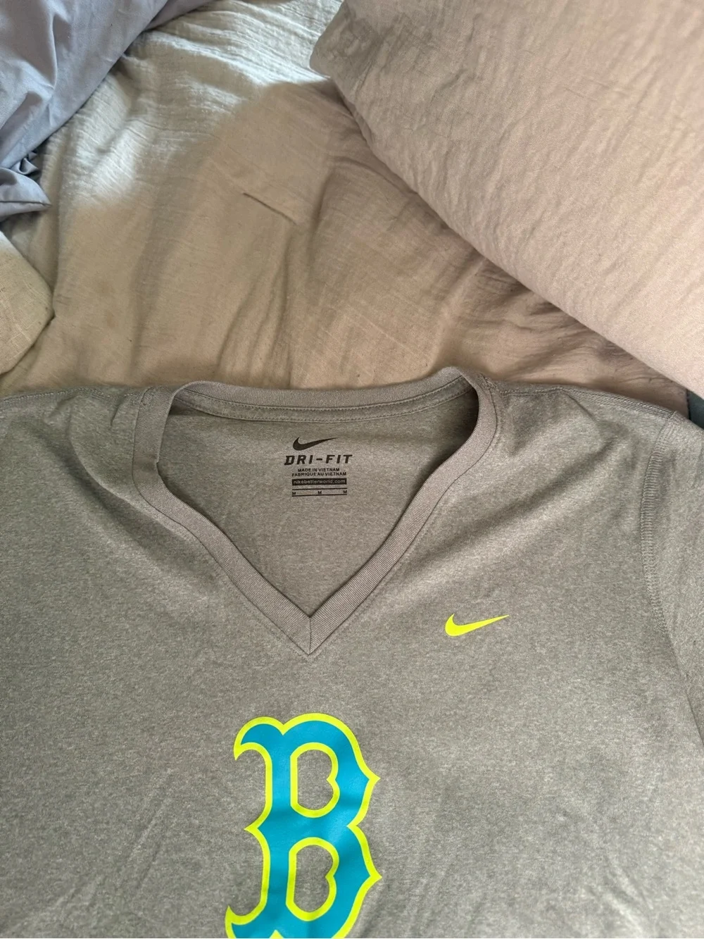Nike Dri-FIT grey Boston B Tee